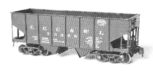 Jim Tangney's scratchbuilt HO scale 55-ton hopper