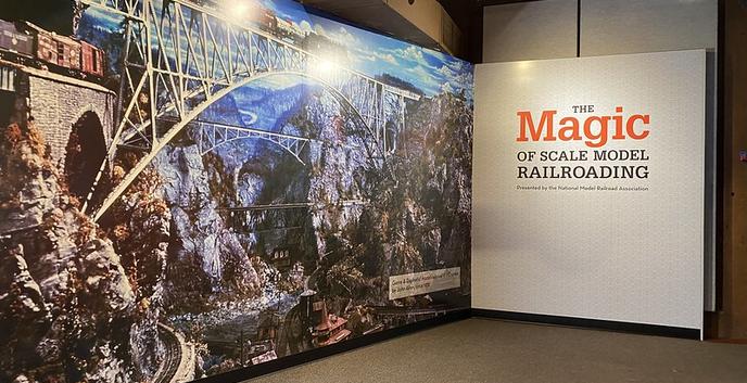 New Magic of Scale Model Railroading Gallery entryway